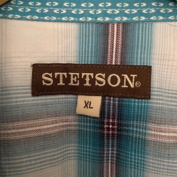 Stetson Pearl Snap Western Shirt Mens Size XL - Picture 3 of 5